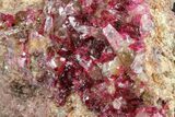 Roselite and Calcite Crystal Association - Morocco #159414-1